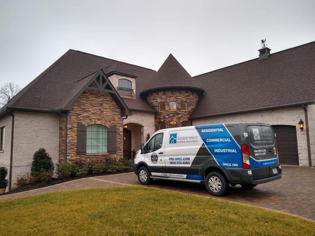 Residential Building Inspections in Nashville 1 House with Company Van