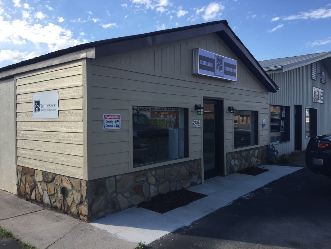 Front of company building